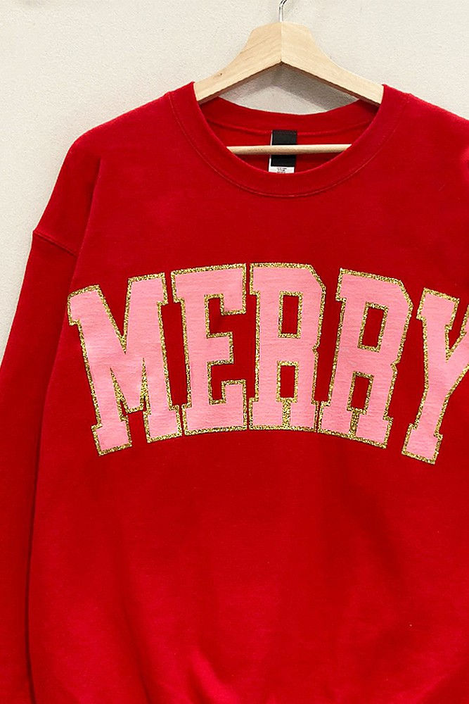 Thumbnail: Merry Glitter Holiday Sweatshirt