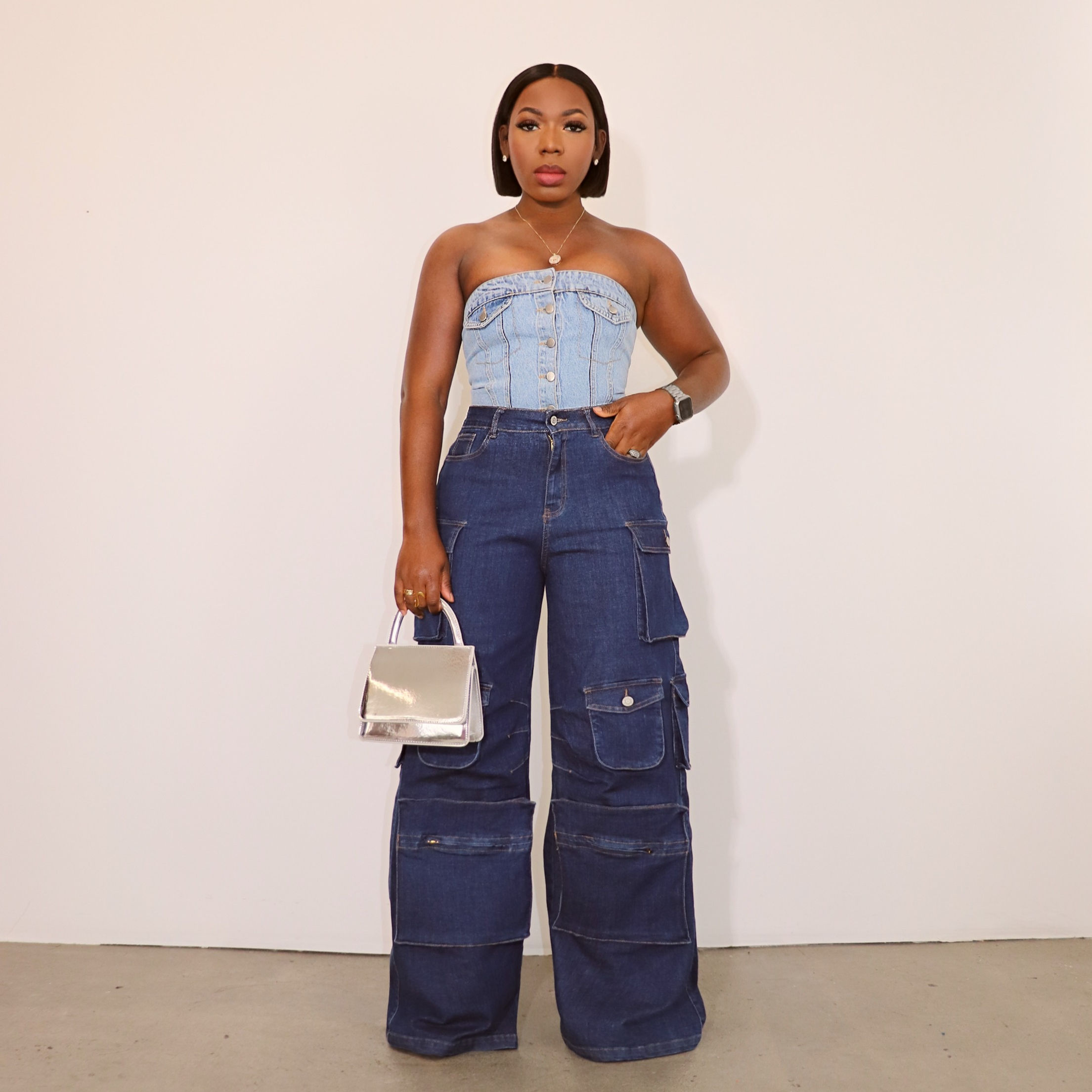 Oakley Wide-Leg Cargo Jean