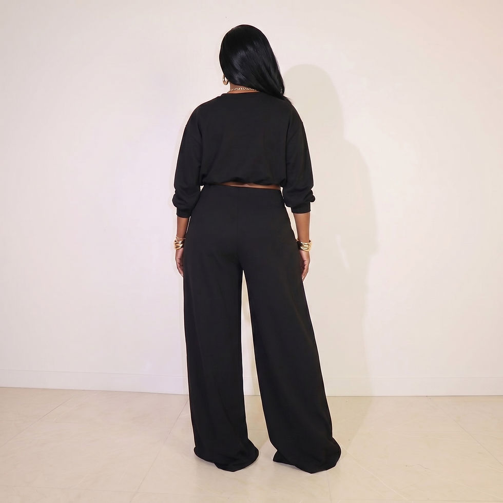 Thumbnail: Nara Cropped Crewneck Sweater