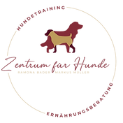 Logo des Zentrums für Hunde, Namen der Inhaber Ramona Bader und Markus Müller | Hundetraining & Ernährungsberatung