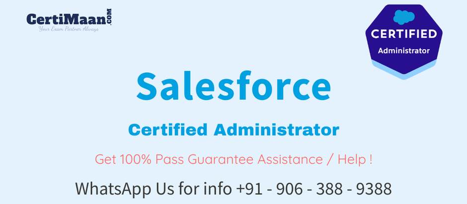 Salesforce Certified Administrator Sample Questions - ADM - 201