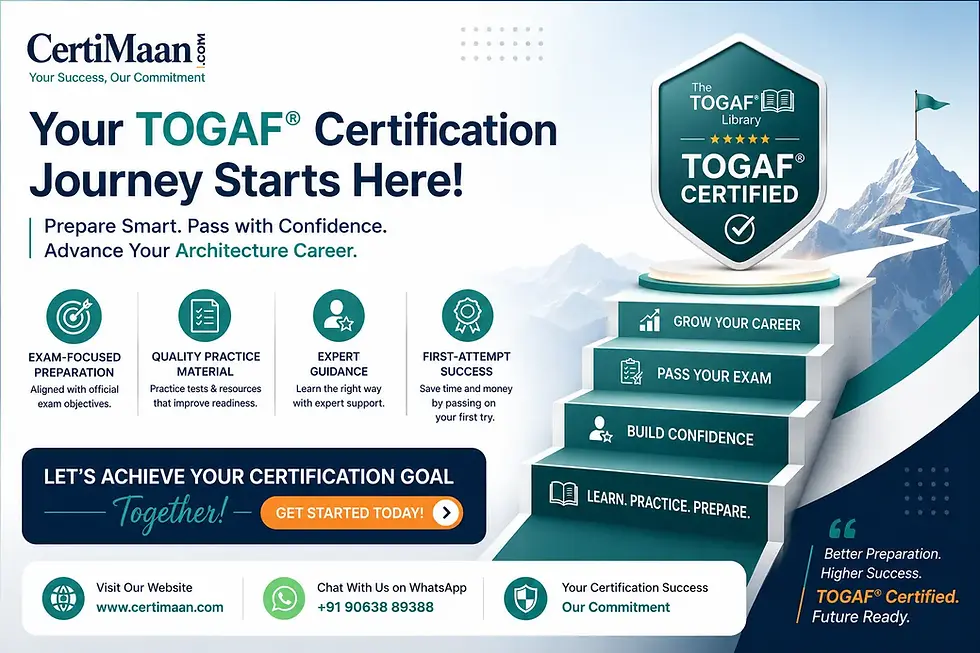 TOGAF certification exam support and preparation guidance from CertiMaan - CertiMaan