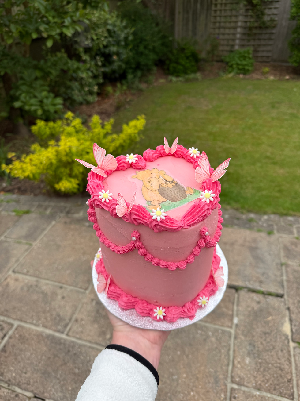 Thumbnail: 1 Tier 6" Heart Cake - Deposit