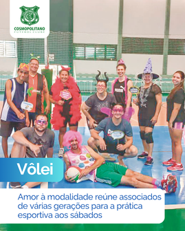 Amor ao vôlei reúne associados de várias gerações