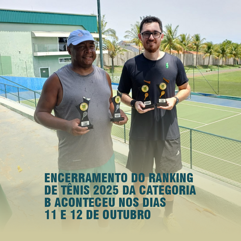 Finals 2025 de Tênis do Cosmopolitano definem campeões da Categoria B
