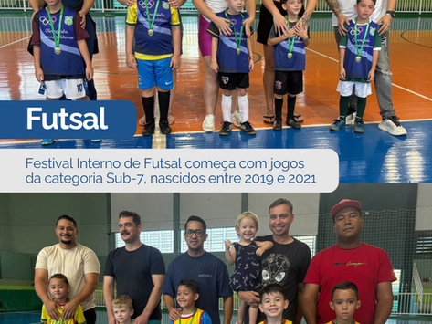 Festival Interno de Futsal começa com jogos da categoria Sub-7