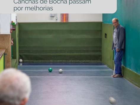 Canchas de Bocha passam por melhorias