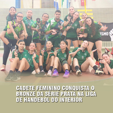 Handebol cadete feminino do Cosmopolitano/SEC conquista bronze da Série Prata da Liga
