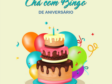 Chá com Bingo de Aniversário