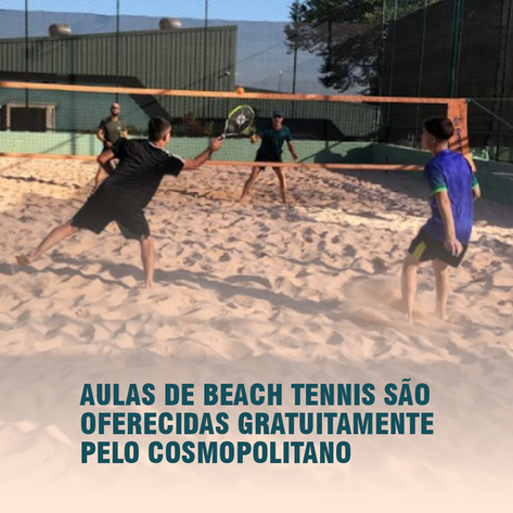 Aulas gratuitas de Beach Tennis