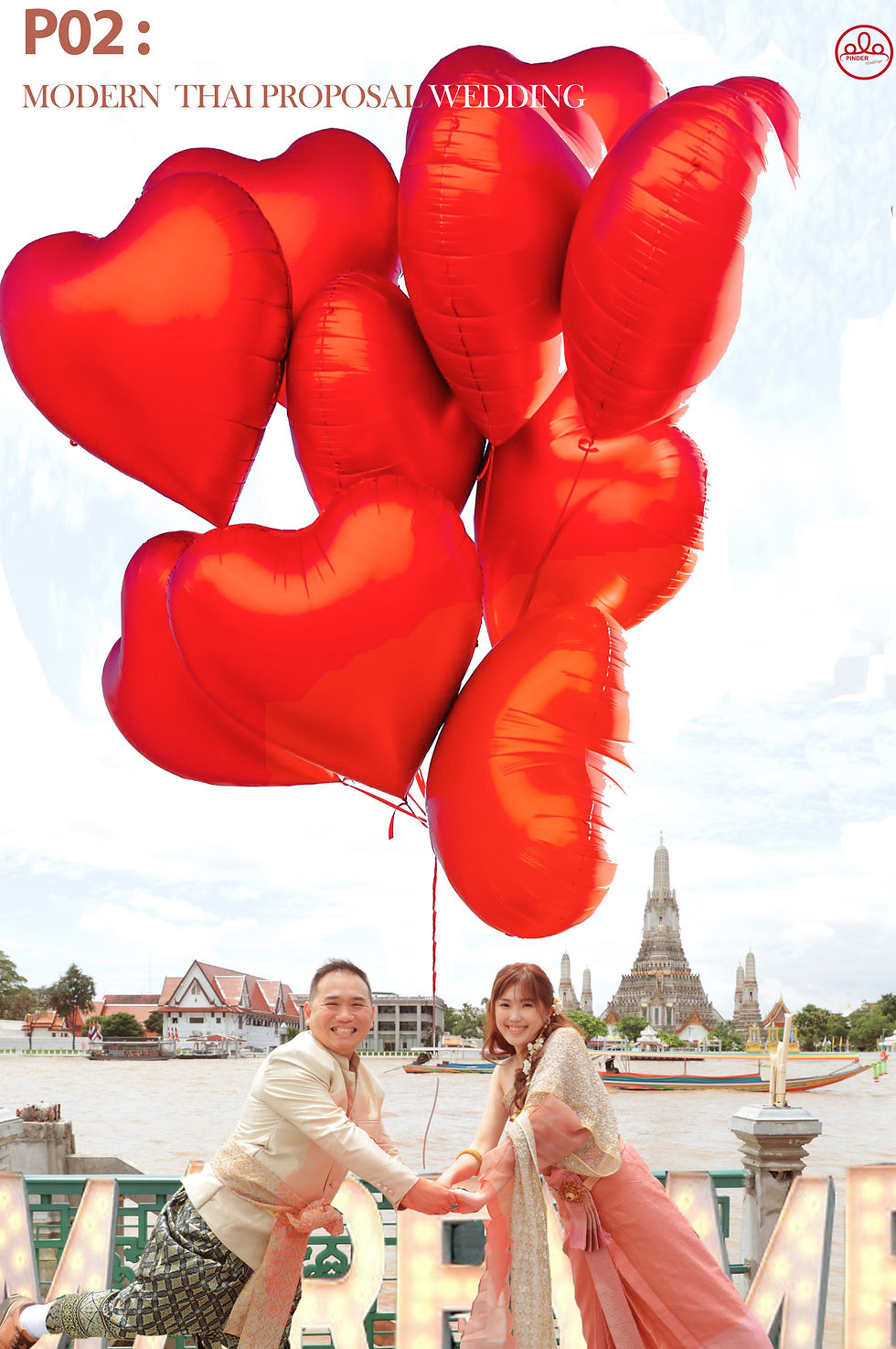 Optional : Add more ballons and Marry Me lights for (emotional moment) the stories of you two