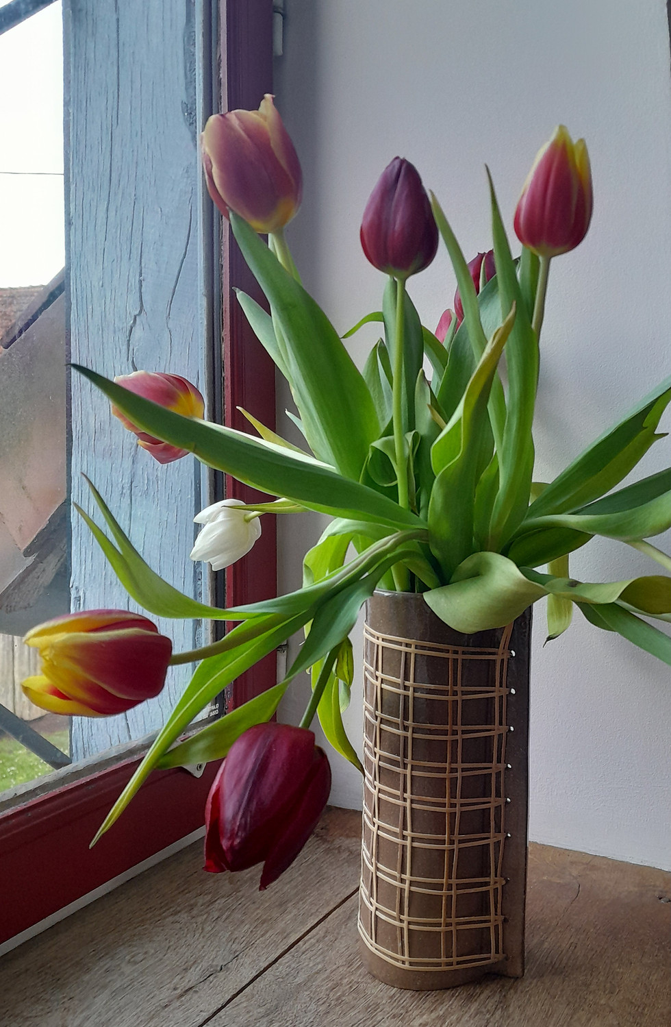 CHECKERED VASE