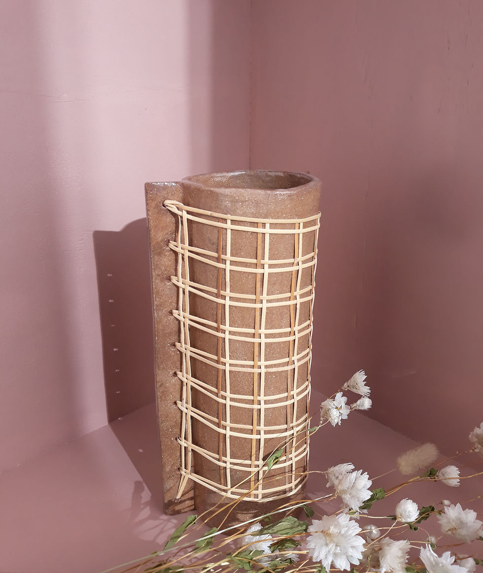 CHECKERED VASE