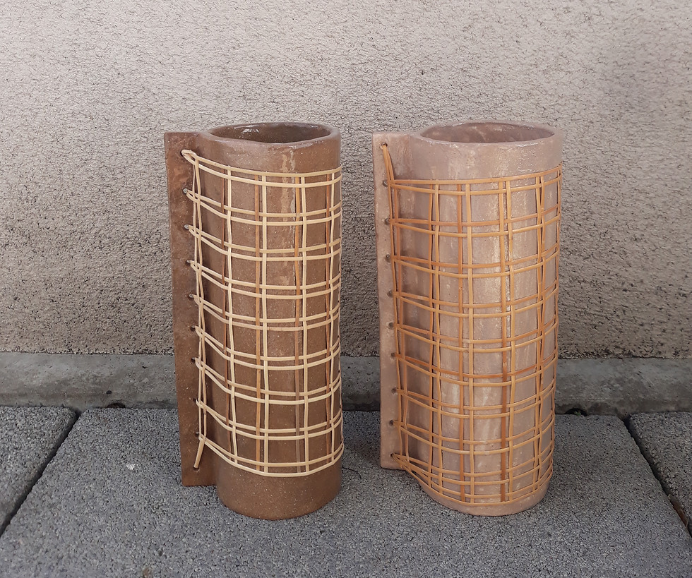 CHECKERED VASE