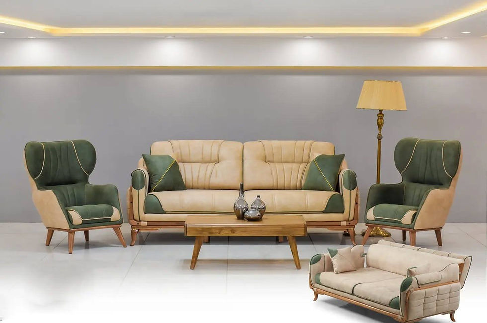 الصورة المصغرة: طقم كنب فخم 4 قطع // 8 مقاعد  3+3+1+1