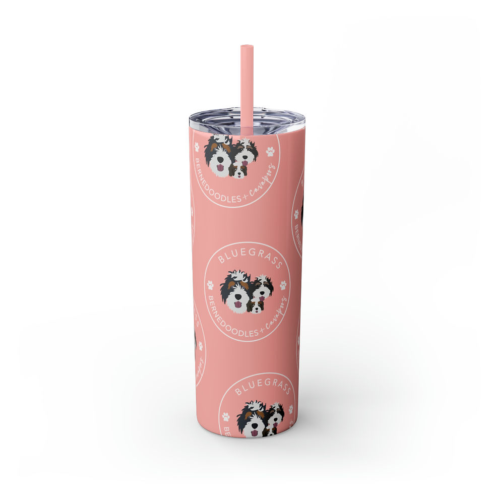 Thumbnail: Bluegrass Bernedoodle Tumbler Pink