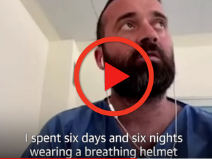 "I spent six days and six nights wearing a breathing helmet" said COVID-19 patient in Italy