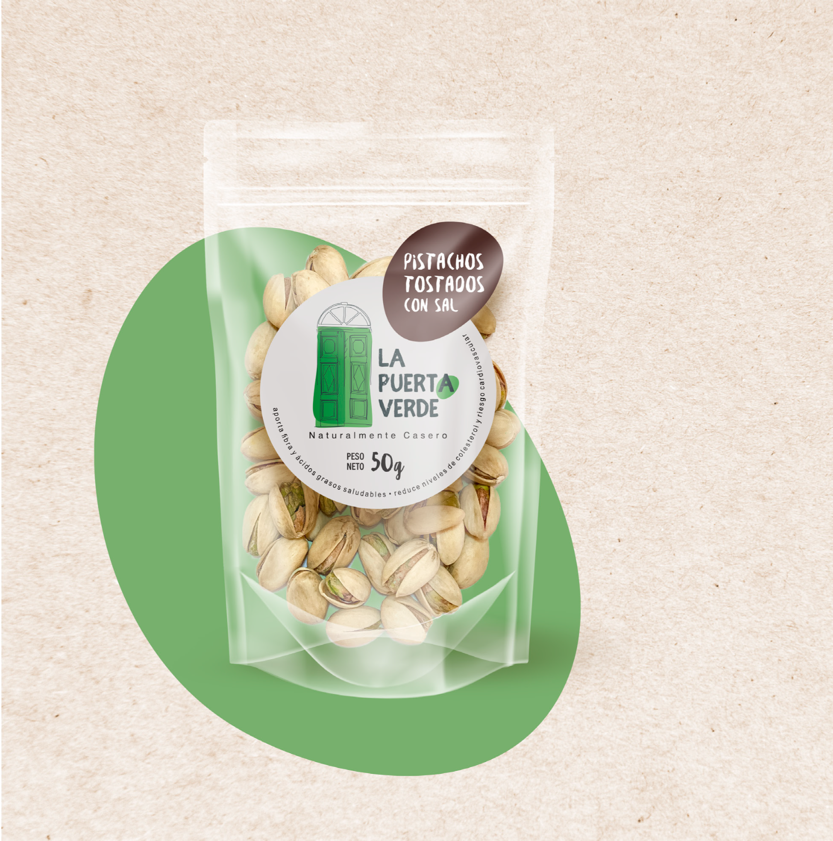 Pistachos tostados con sal