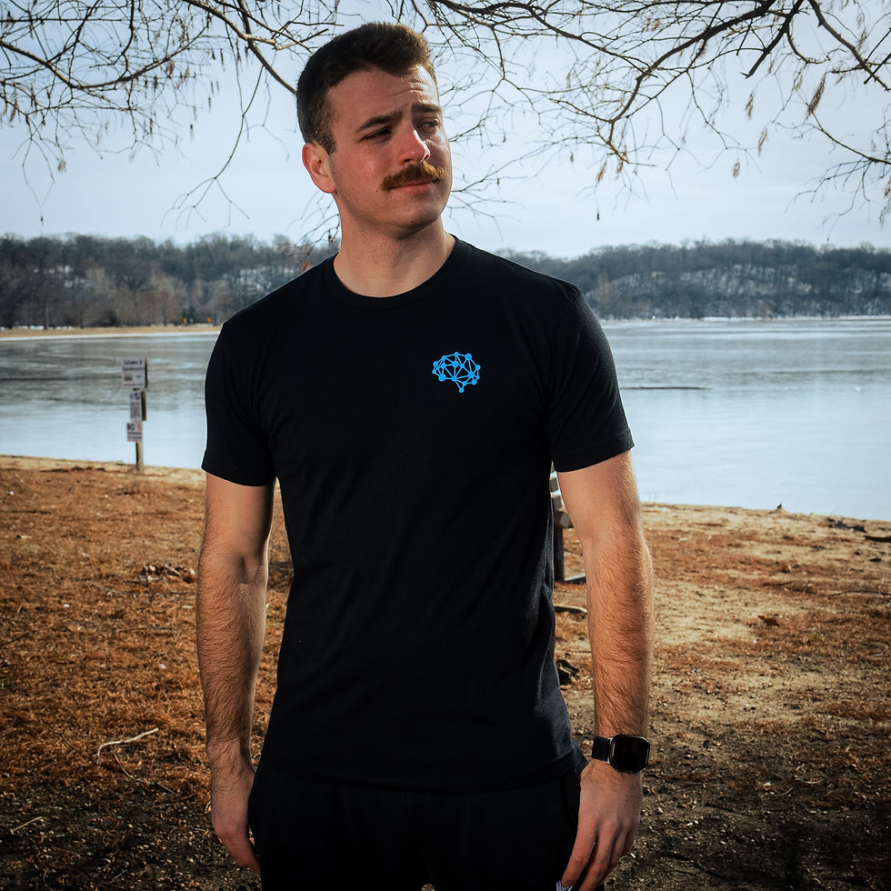 "Wrap Brain" Sueded T-Shirt