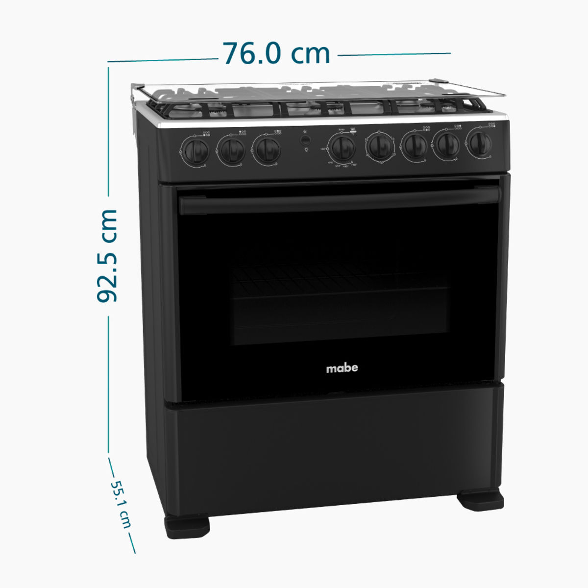 COCINA MABE CM3020FN0 76 CM NEGRA