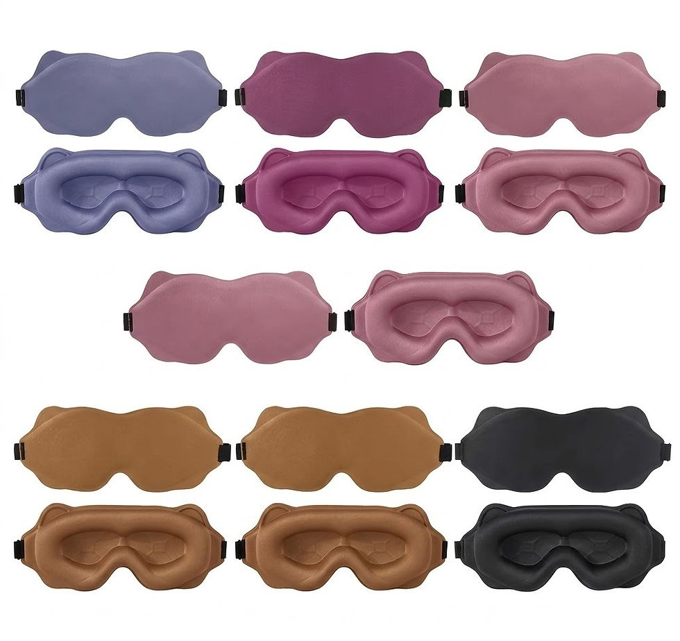 Miniaturbild: 3D Natural Memory Foam Sleep Mask for Comfort