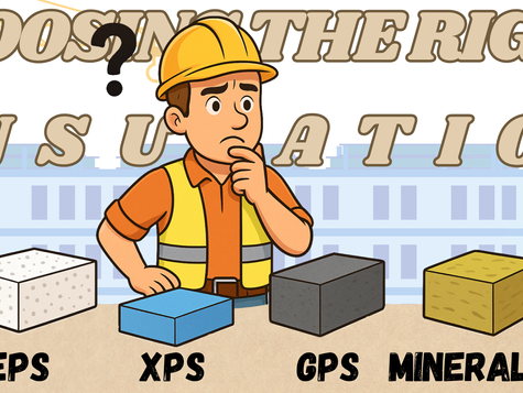 Choosing the Right Insulation for Your EIFS: EPS, XPS, GPS, or Mineral Wool