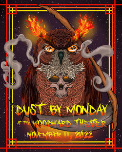 Dust by Monday Gig Poster