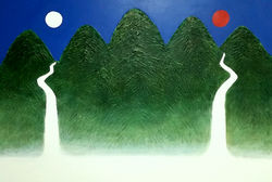 일월오봉도 60호 종이부조후아크릴 2016( 1200만)