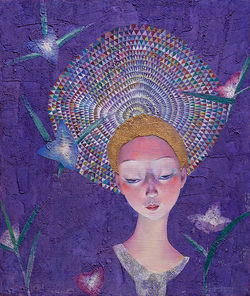 003, 선종훈, fou You, 45.5 x 37.9 cm, Oil & Acrylic on canvas, 2021, 300만원