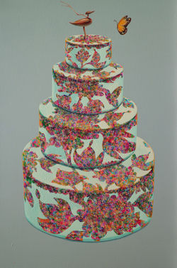 그녀의 그리움 60.6 x 90.9cm Acrylic on canvas 2016