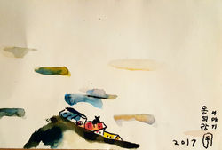동피랑이야기, 33.4x24.2cm, 캔트지에 수채화물감, 2017