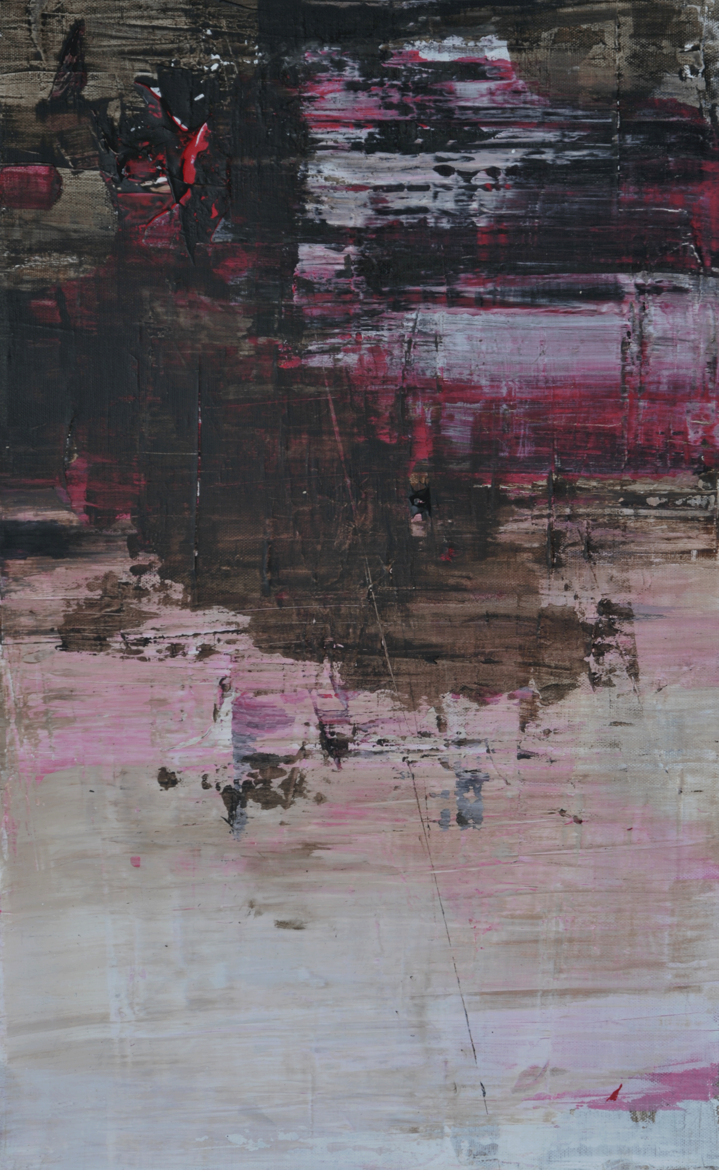 (연상록 1) _ 적벽강의 가��을서정_ 33x53cm, 아크릴 및 혼합재료, 2018