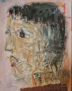 014, 이명순, Her, 65.1 × 53.0 cm, 캔버스위에 아크릴, 오일파스텔, 골판지, 2022, 230만원