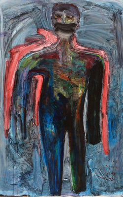 012, 정의철, 인간세상의 멸망을 가져오게 한 괴물3, 145.5 x 89.4 cm, Acrylic, 2021, 960만원