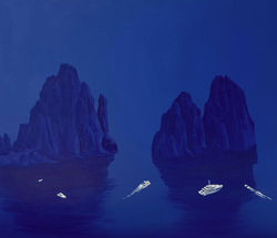 카프리블루(2) 45cmx 52cm canvas on acrylic201