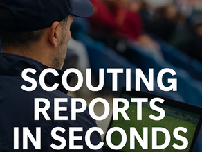 Scouting Reports in Seconds graphic for AI-powered coaching blog post
