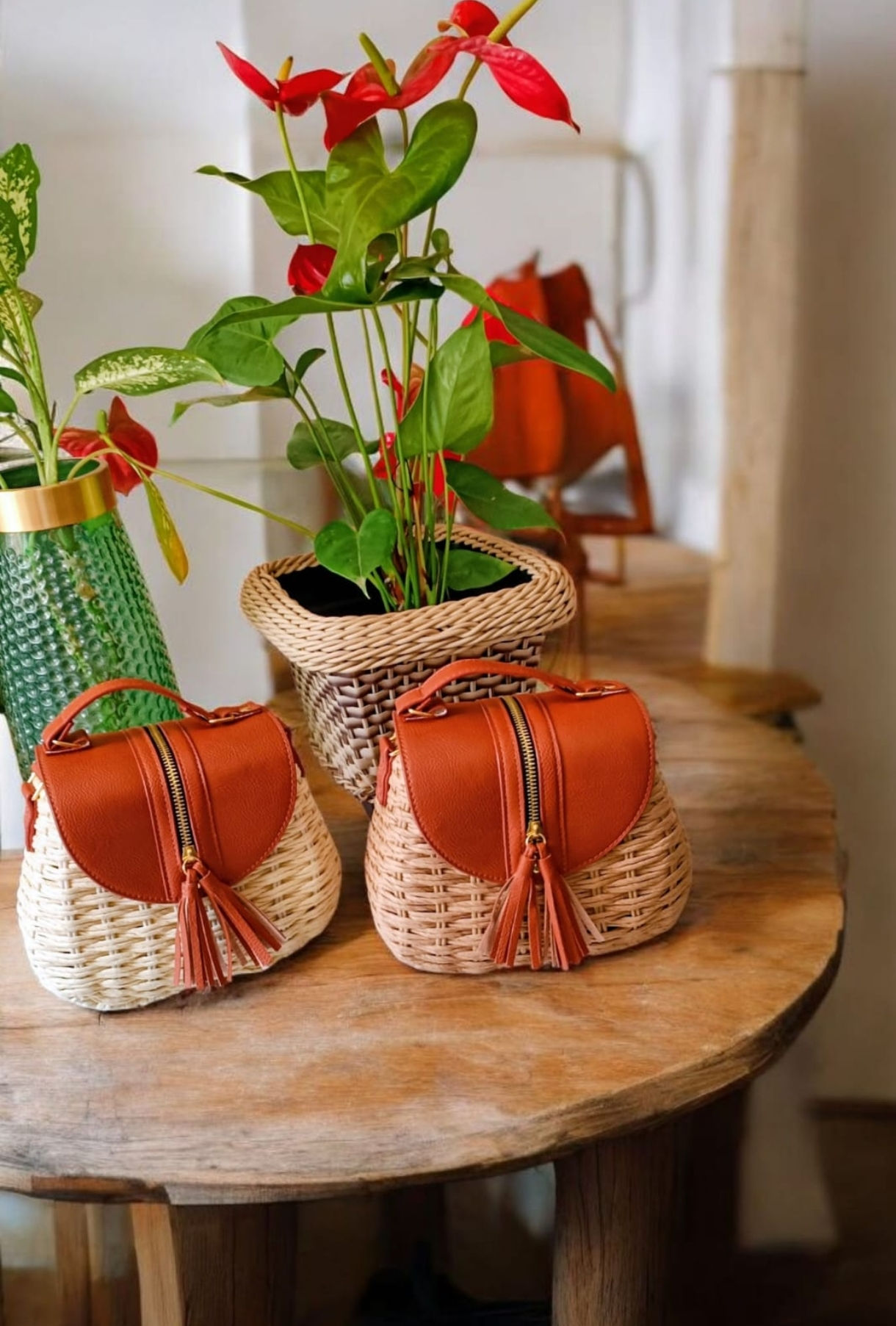Bolsas de Palha Luxo 