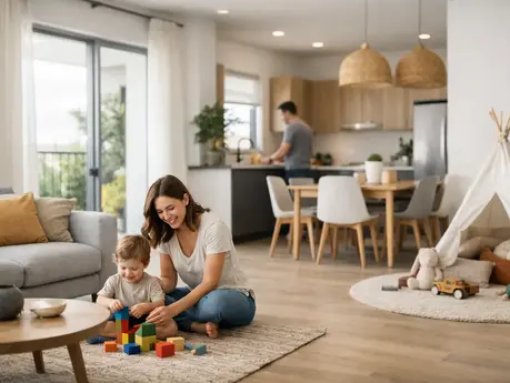 דוגמה לתכנון דירה למשפחה צעירה שמתאימה לחיים