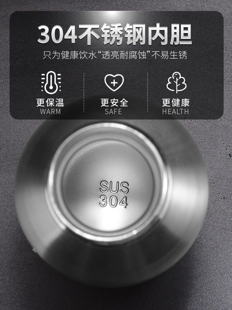 Thumbnail: 大容量可樂瓶304不銹鋼運動水壺戶外便攜水杯雙層真空保溫杯(含轉印)