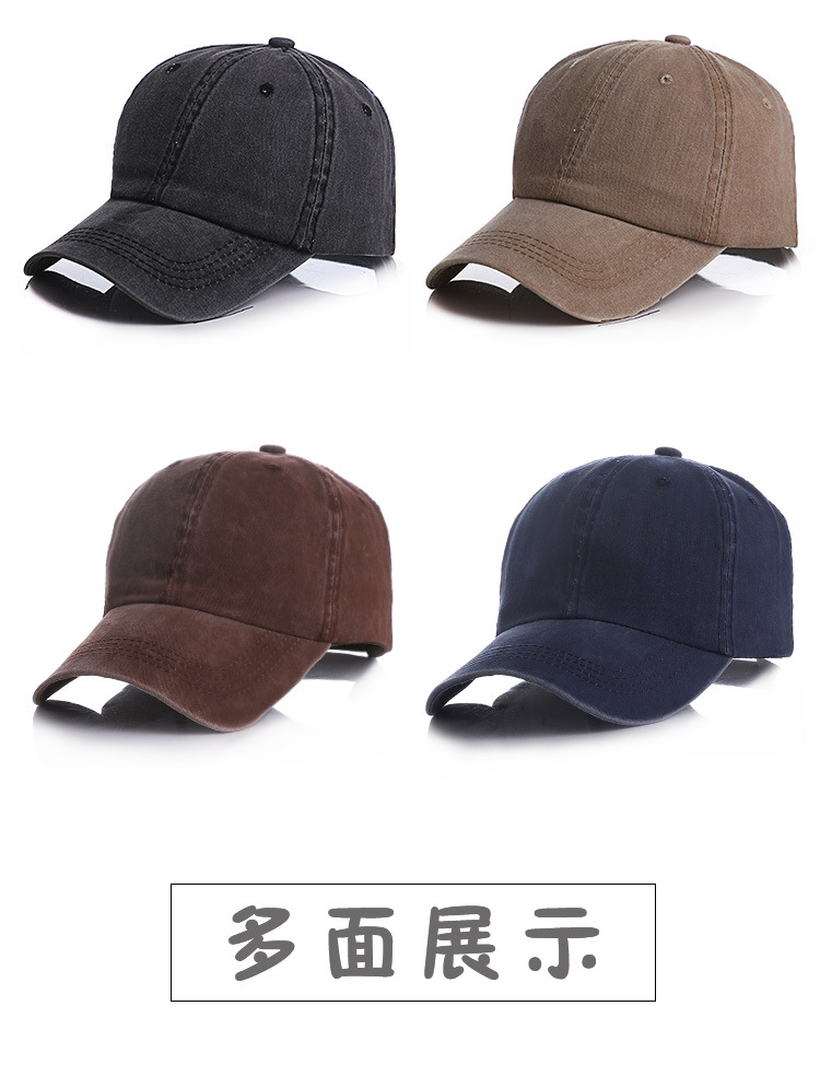 水洗棉復古遮陽棒球帽 3