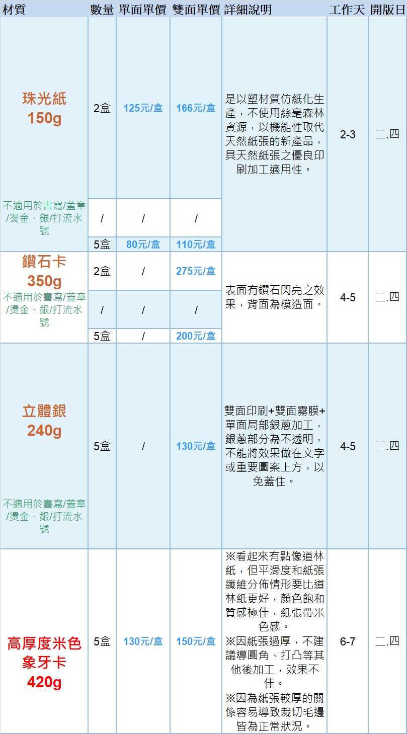 名片印製 6