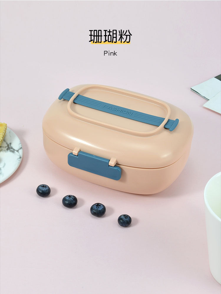 Thumbnail: 時尚創意提繩飯盒學生便攜午餐盒輕食便當盒家居禮品(含轉印)