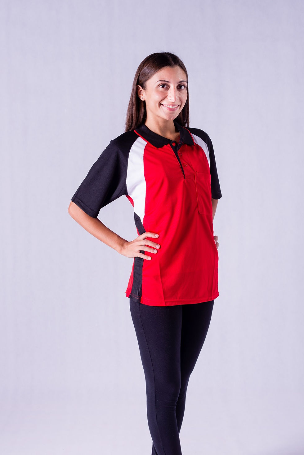 Thumbnail: Sweat-wicking editing short-sleeved POLO fir (front pocket)