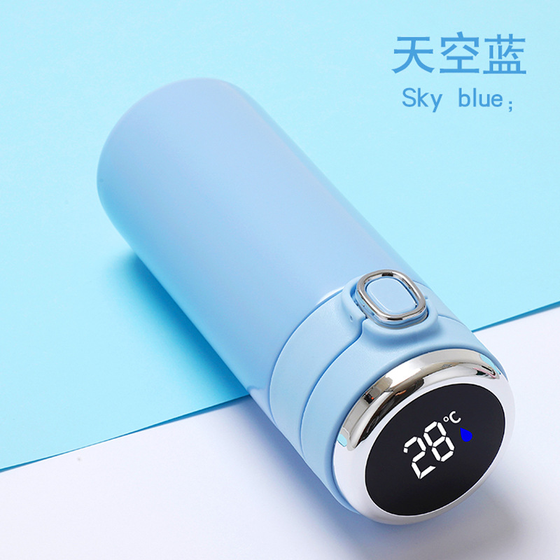 創意不銹鋼304真空保溫杯智能測溫瓶(含轉印) 2