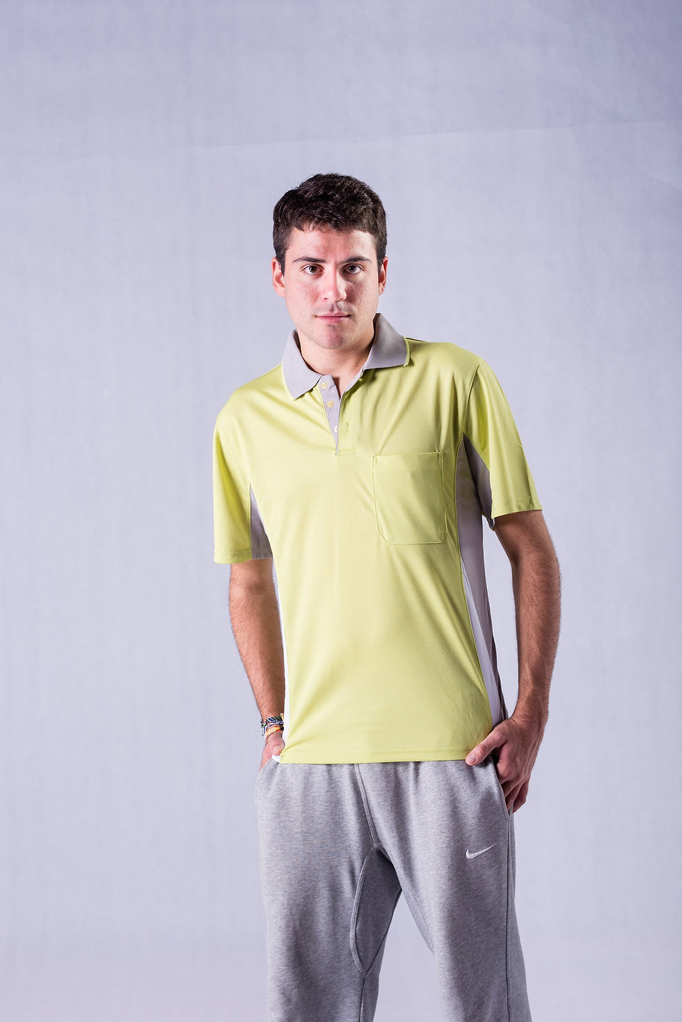 Thumbnail: Sweat-wicking editing short-sleeved POLO fir (front pocket)