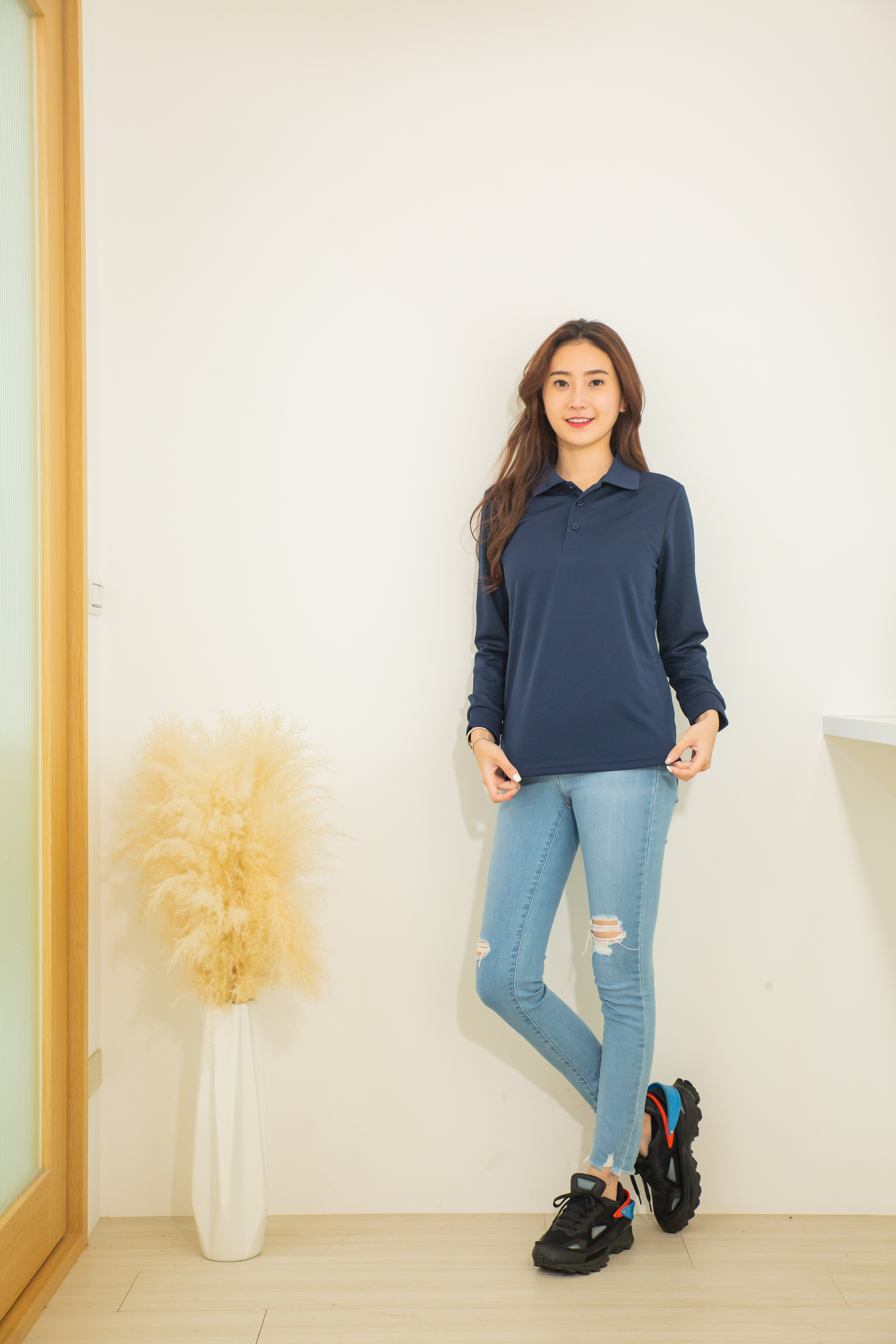 CP SPORTS 106 涼感吸濕排汗長袖羅紋束口POLO衫 4