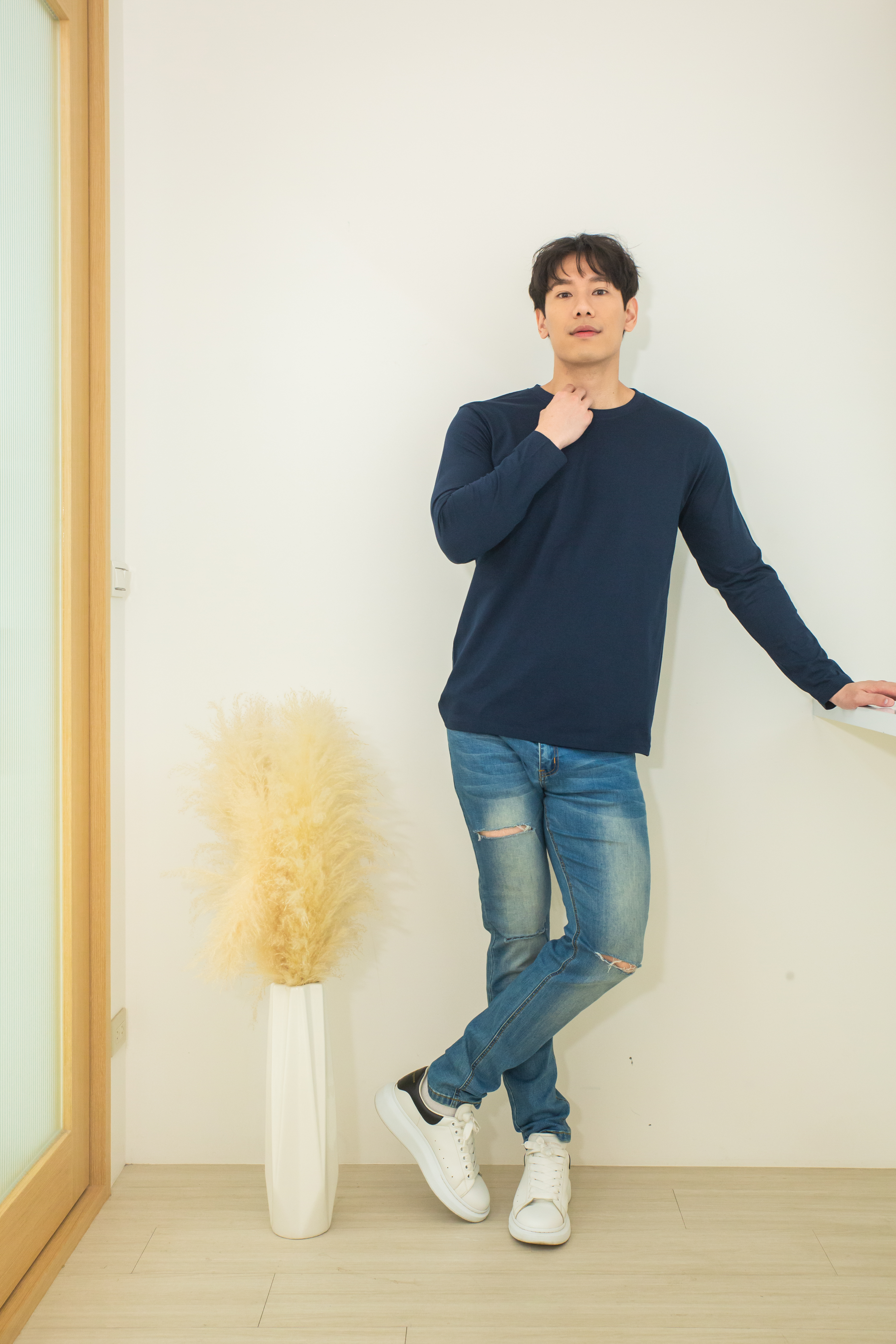 KY T_L28 亞規精梳棉精品圓筒長袖T恤 8