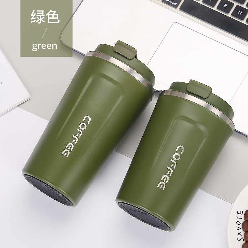 保溫杯304不銹鋼咖啡杯真空辦公創意水杯戶外車載(含轉印) 5
