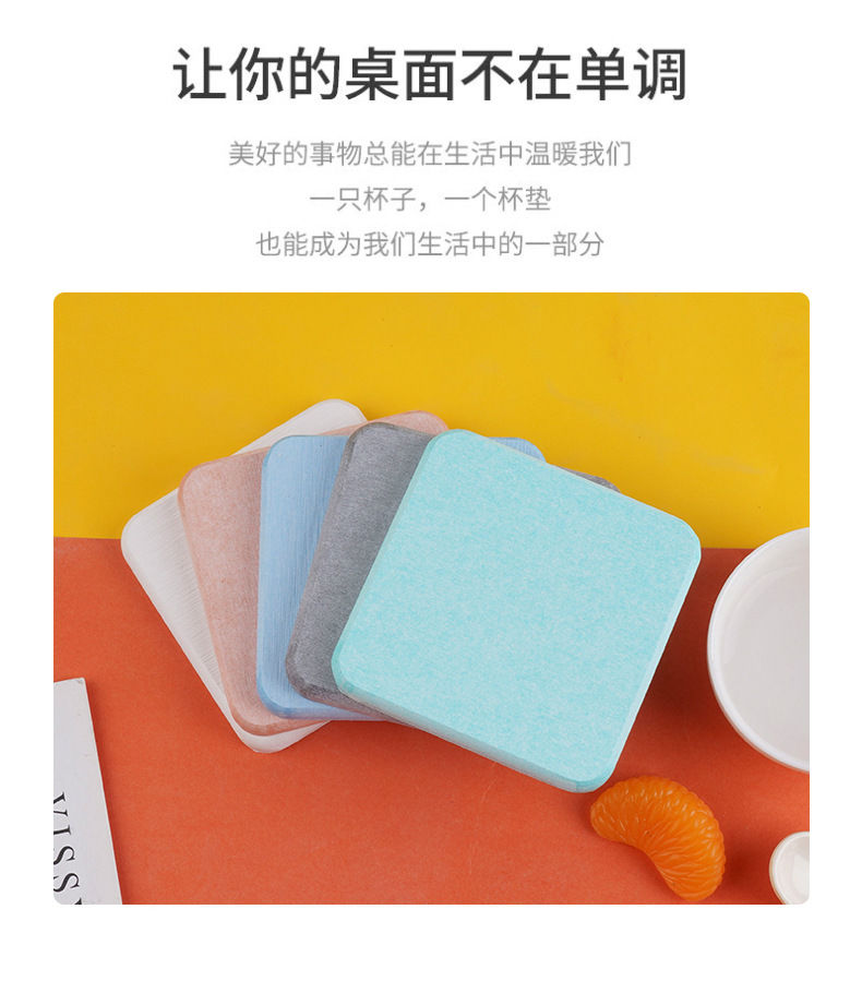 Thumbnail: 無石棉硅藻土杯墊 快速吸水速干圓形硅藻泥水杯墊防潮隔熱茶杯墊(含印刷)