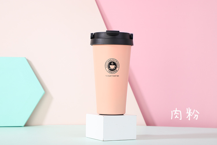 便攜304不銹鋼保溫杯創意禮品手提咖啡車載杯子(含轉印) 9
